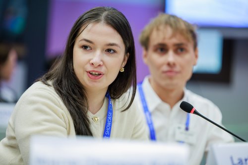 Speaker at the world cancer day
